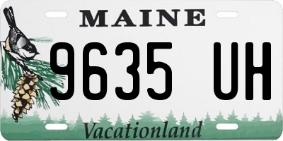 ME license plate 9635UH