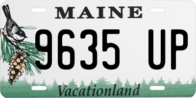 ME license plate 9635UP