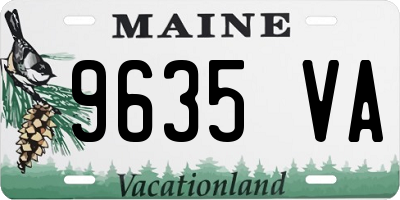 ME license plate 9635VA