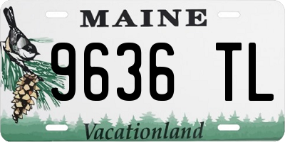 ME license plate 9636TL