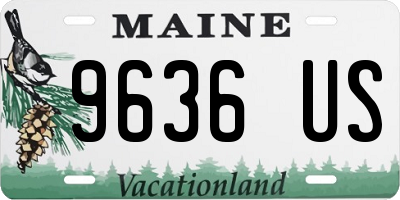 ME license plate 9636US