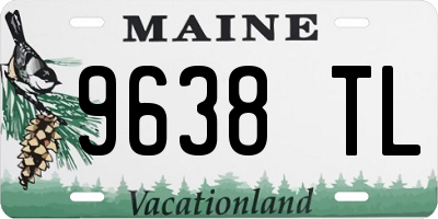 ME license plate 9638TL