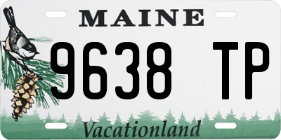 ME license plate 9638TP
