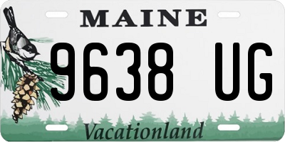 ME license plate 9638UG