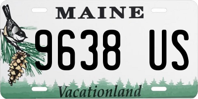 ME license plate 9638US