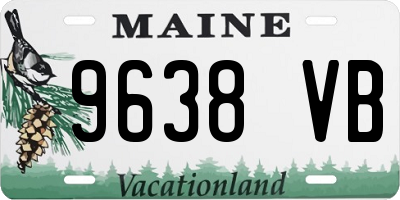 ME license plate 9638VB