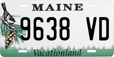 ME license plate 9638VD