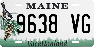 ME license plate 9638VG