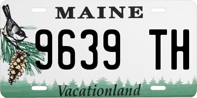 ME license plate 9639TH