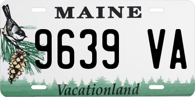 ME license plate 9639VA