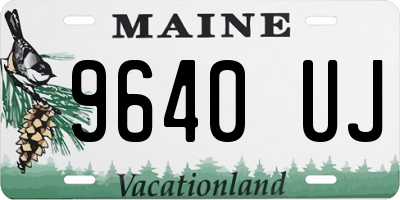ME license plate 9640UJ