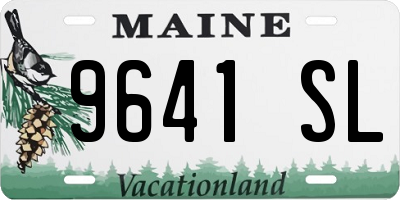 ME license plate 9641SL