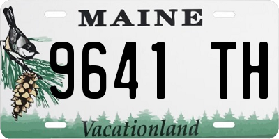 ME license plate 9641TH