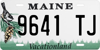 ME license plate 9641TJ
