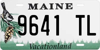 ME license plate 9641TL