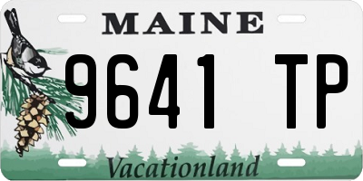 ME license plate 9641TP