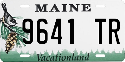 ME license plate 9641TR