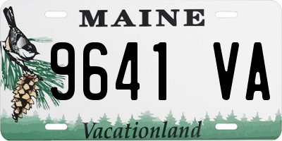 ME license plate 9641VA