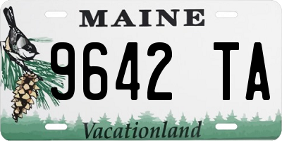 ME license plate 9642TA