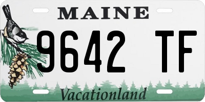 ME license plate 9642TF