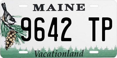 ME license plate 9642TP