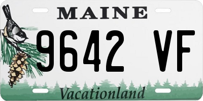 ME license plate 9642VF