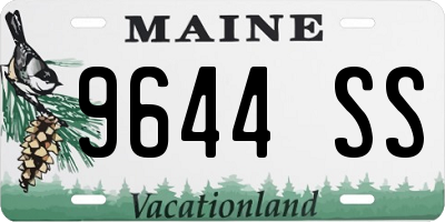 ME license plate 9644SS