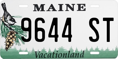 ME license plate 9644ST