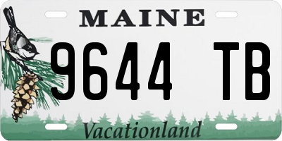 ME license plate 9644TB