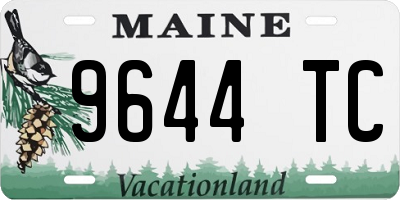 ME license plate 9644TC