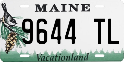 ME license plate 9644TL