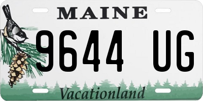 ME license plate 9644UG
