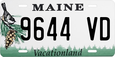 ME license plate 9644VD