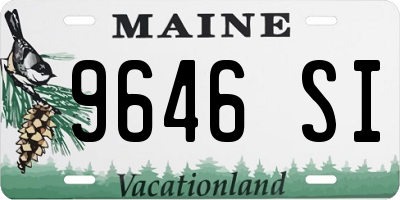 ME license plate 9646SI
