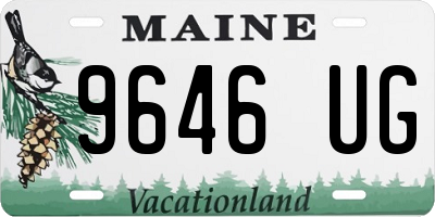 ME license plate 9646UG