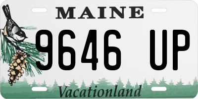 ME license plate 9646UP