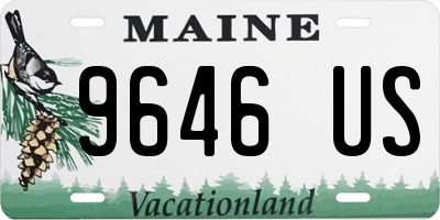ME license plate 9646US