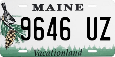 ME license plate 9646UZ