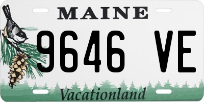 ME license plate 9646VE