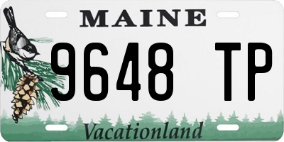 ME license plate 9648TP