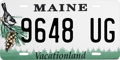 ME license plate 9648UG