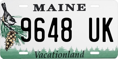 ME license plate 9648UK