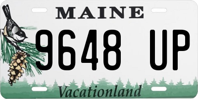 ME license plate 9648UP