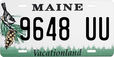 ME license plate 9648UU