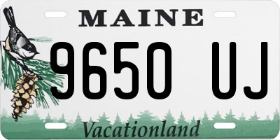 ME license plate 9650UJ