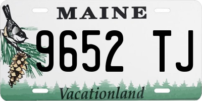ME license plate 9652TJ