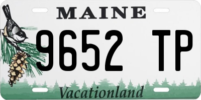 ME license plate 9652TP