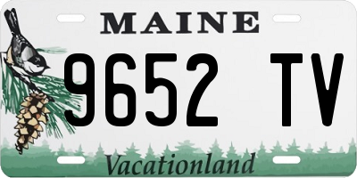 ME license plate 9652TV