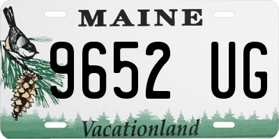 ME license plate 9652UG