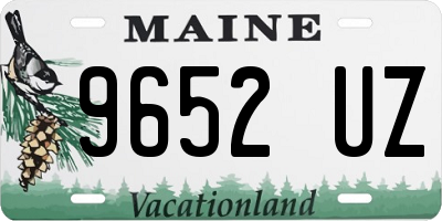 ME license plate 9652UZ